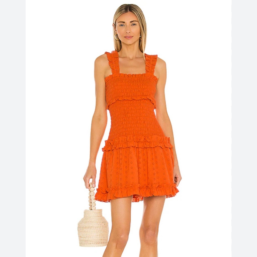 Saylor Yara Tangerine Dress M 
Worn once